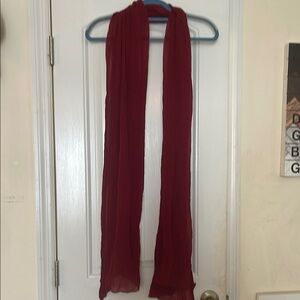 Elegant Burgundy Scarf